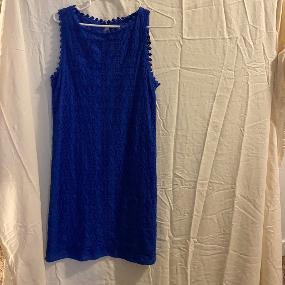Max Studio, medium, blue cotton dress